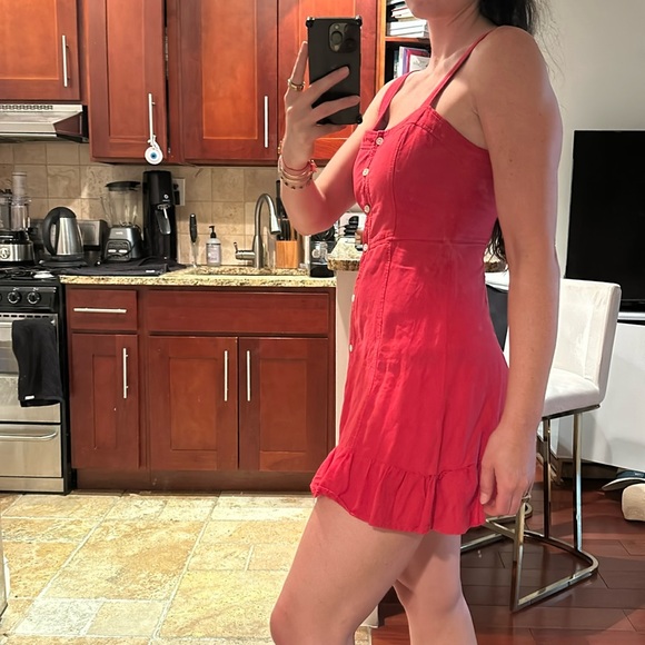 Zara red mini dress size small - Picture 3 of 4
